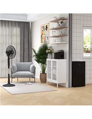 HOMCOM Ice Maker Machine Counter Top, 12Kg in 24 Hrs, 9 Cubes Ready in 6-12Mins, Portable Ice Cube Maker with Ice Scoop and Bask