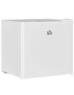 HOMCOM 46 Litre Table Top Mini Fridge, Small Fridge with Ice Box, Reversible Door, Adjustable Temperature and Legs for Bedrooms,