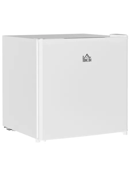 HOMCOM 46 Litre Table Top Mini Fridge, Small Fridge with Ice Box, Reversible Door, Adjustable Temperature and Legs for Bedrooms,