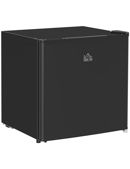 HOMCOM 46 Litre Table Top Mini Fridge, Small Fridge with Ice Box, Reversible Door, Adjustable Temperature and Legs for Bedrooms,