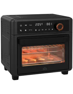 HOMCOM Air Fryer Oven, 13L Mini Oven, Multifunction Countertop Convection Oven w/ 12 Presets, Adjustable Temp and Time, 1500W