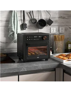 HOMCOM Air Fryer Oven, 13L Mini Oven, Multifunction Countertop Convection Oven w/ 12 Presets, Adjustable Temp and Time, 1500W 2