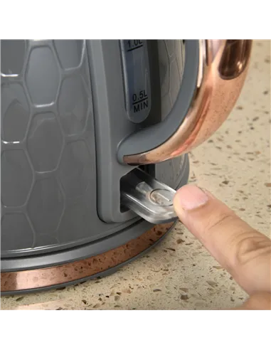 HOMCOM 1.7L 3000W Fast Boil Kettle & 2 Slice Toaster Set, Kettle and Toaster Set with Auto Shut Off, Browning Controls, Grey