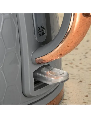 HOMCOM 1.7L 3000W Fast Boil Kettle & 4 Slice Toaster Set, Kettle and Toaster Set with 7 Browning Controls, Crumb Tray, Grey