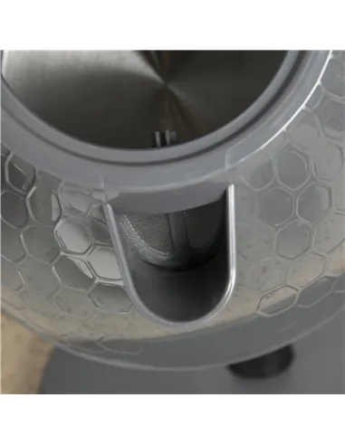 HOMCOM 1.7L 3000W Fast Boil Kettle & 4 Slice Toaster Set, Kettle and Toaster Set with 7 Browning Controls, Crumb Tray, Grey