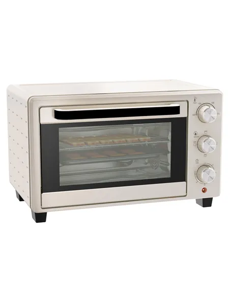 HOMCOM 21L Mini Countertop Oven, 100°C-230°C Adjustable Temp - White