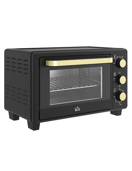 HOMCOM 16L Mini 1400W Countertop Oven - Black