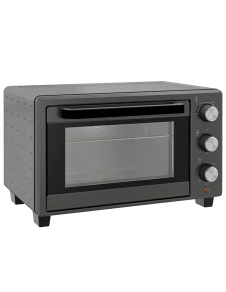 HOMCOM 21L Mini Countertop Oven, 100°C-230°C Adjustable Temp - Grey