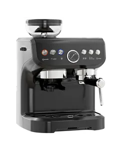 HOMCOM 15 Bar Coffee Machine, with Adjustable Grind, Steamer and Accessories