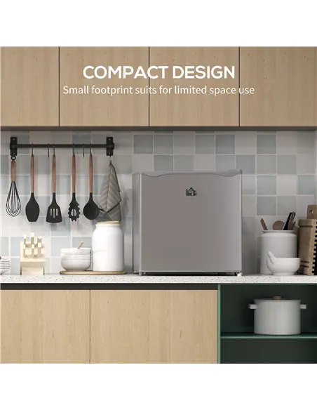 HOMCOM 35L Mini Freezer, -24℃ to -14℃ Temperature - Grey