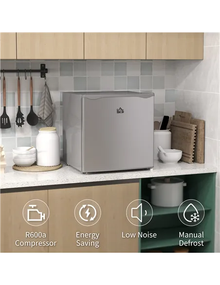 HOMCOM 35L Mini Freezer, -24℃ to -14℃ Temperature - Grey