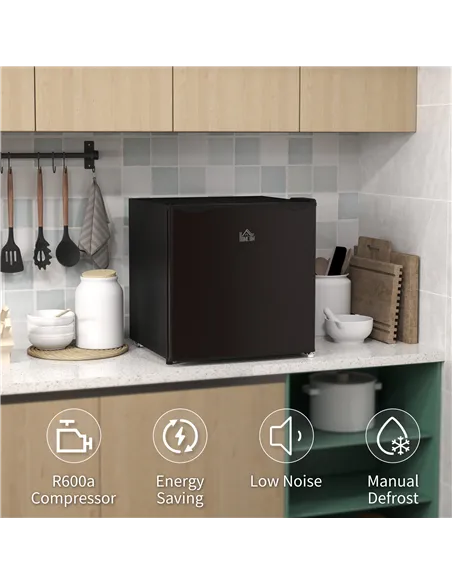 HOMCOM 35L Mini Freezer, -24℃ to -14℃ Temperature - Black