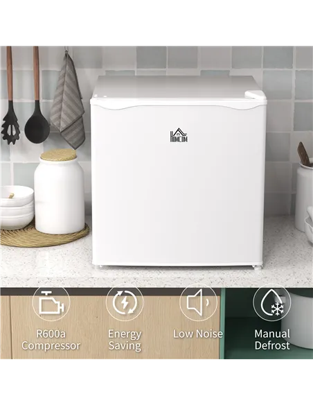 HOMCOM 35L Mini Freezer, -24℃ to -14℃ Temperature - White