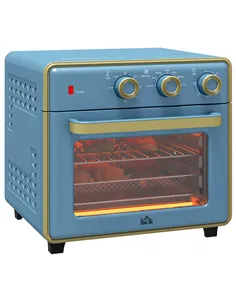 HOMCOM 20L 90-230℃ Mini Electric Oven - Blue