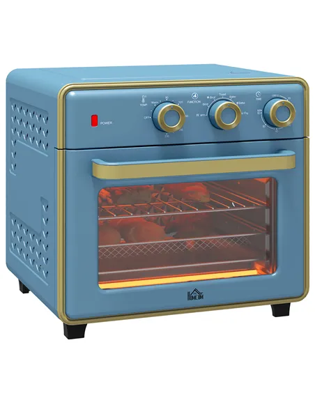 HOMCOM 20L 90-230℃ Mini Electric Oven - Blue