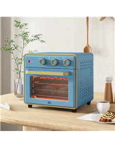 HOMCOM 20L 90-230℃ Mini Electric Oven - Blue 2