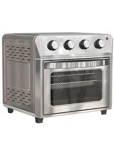 HOMCOM 24L Air Fryer Oven, Mini Oven, Oil Free Cooking, Grill, Roast, Bake, with Adjustable Temperature, Timer, Touch Screen, Di