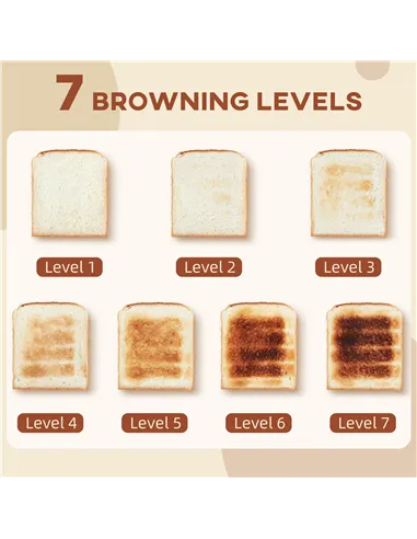 HOMCOM Polished Metal Kettle and Toaster Set - Black