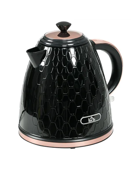 HOMCOM 3kW Rapid Boil Honeycomb Kettle - Black