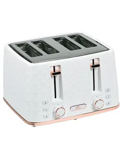 HOMCOM Four-Slice Honeycomb Toaster - White