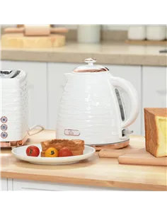 HOMCOM 3kW Rapid Boil Honeycomb Kettle - Cream 2
