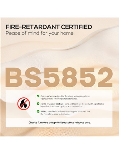 HOMCOM Small Sherpa Fabric 2 Seater Sofa Settee - Cream White