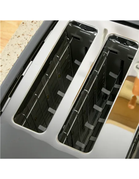 HOMCOM Four-Slice Honeycomb Toaster - Grey