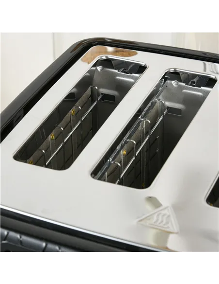 HOMCOM 4 Slice Toaster with 7 Browning Levels, High Lift, Reheat/Defrost/Cancel, Self-centring Function, Removable Crumb Tray, A