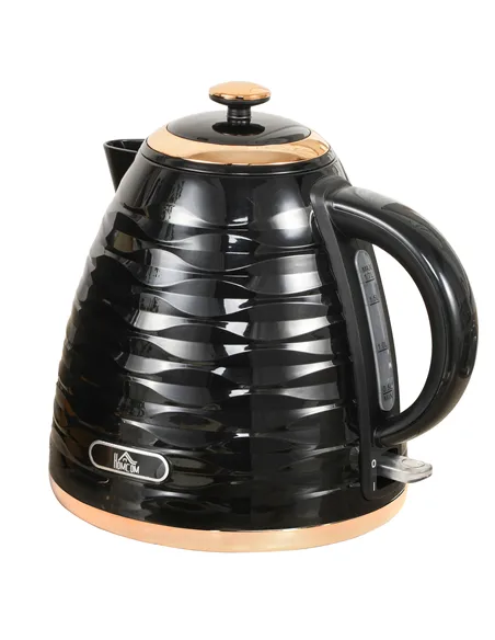 HOMCOM 3kW Rapid Boil Honeycomb Kettle - Black