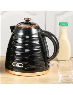 HOMCOM 3kW Rapid Boil Honeycomb Kettle - Black 2