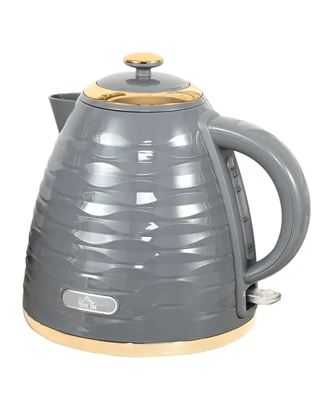 HOMCOM 3kW Rapid Boil Honeycomb Kettle - Grey