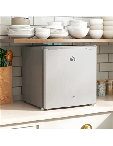 HOMCOM 46 Litre Lockable Countertop Fridge - Grey