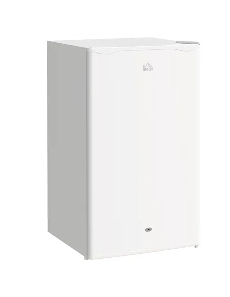 HOMCOM 91L Freestanding Under-Counter Fridge with Lock - White