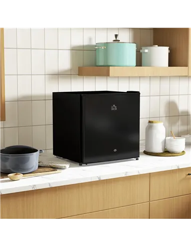 HOMCOM 46 Litre Lockable Countertop Fridge - Black