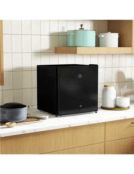 HOMCOM 46 Litre Lockable Countertop Fridge - Black