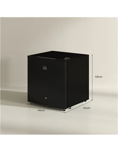 HOMCOM 46 Litre Lockable Countertop Fridge - Black