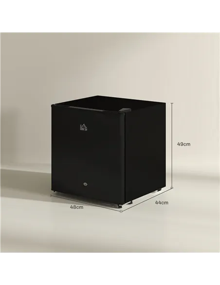 HOMCOM 46 Litre Lockable Countertop Fridge - Black