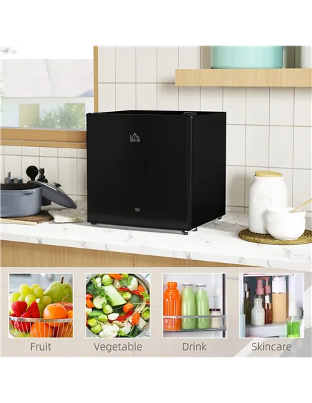 HOMCOM 46 Litre Lockable Countertop Fridge - Black