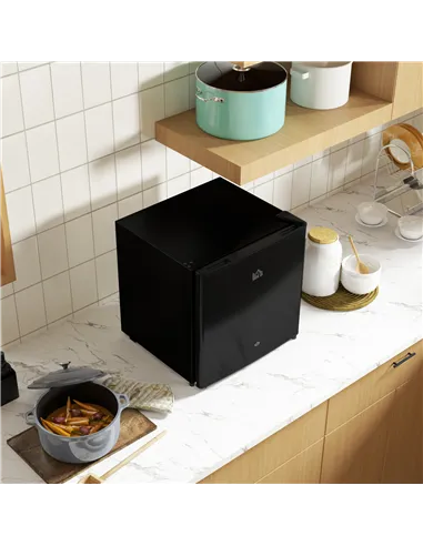 HOMCOM 46 Litre Lockable Countertop Fridge - Black
