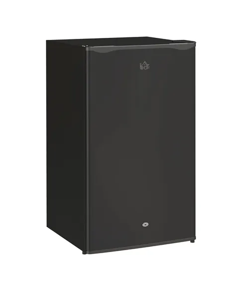HOMCOM 91L Freestanding Under-Counter Fridge with Lock - Black