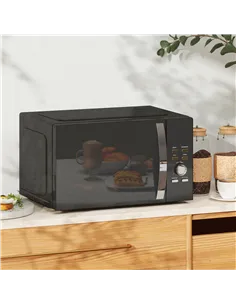 HOMCOM 23L 800W Microwave Oven, Digital Solo Microwave with 5 Power Levels, Automatic Defrost, 8 Auto Cook Menus, 60 Minutes Tim 2