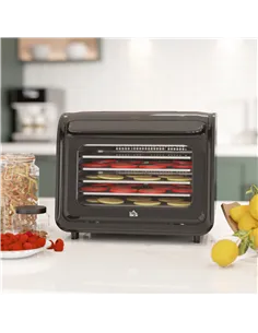 HOMCOM 35-70°C Six-Tray Food Dehydrator - Black 2