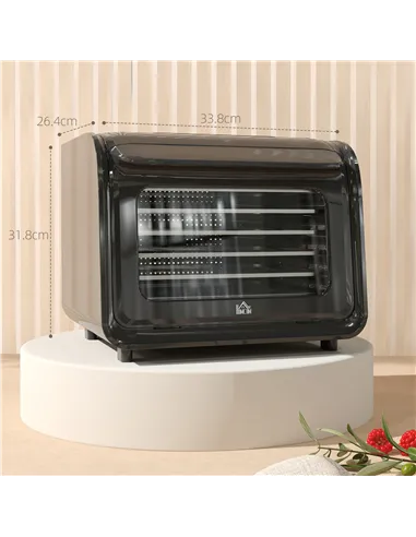 HOMCOM 35-70°C Six-Tray Food Dehydrator - Black