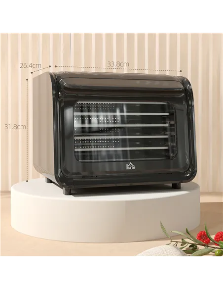 HOMCOM 35-70°C Six-Tray Food Dehydrator - Black