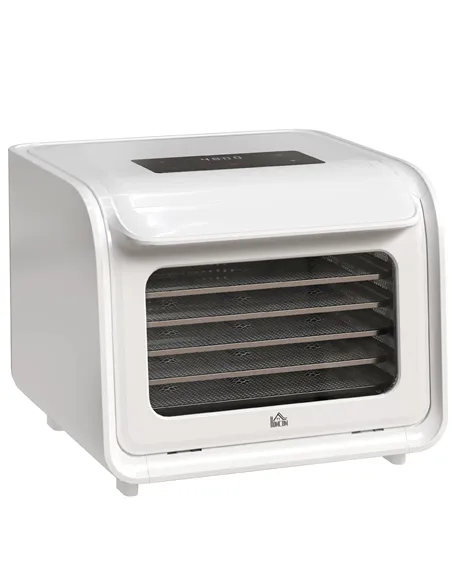 HOMCOM 35-70°C Six-Tray Food Dehydrator - White