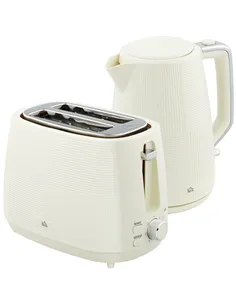 HOMCOM Kettle and Toaster Set, 1.7L 3000W Fast Boil Kettle & 2 Slice Toaster Kitchen Set with 7 Level Browning Controls, Defrost
