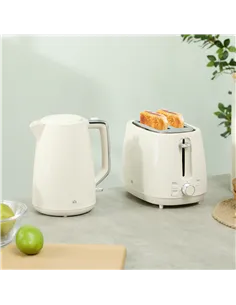 HOMCOM Kettle and Toaster Set, 1.7L 3000W Fast Boil Kettle & 2 Slice Toaster Kitchen Set with 7 Level Browning Controls, Defrost 2