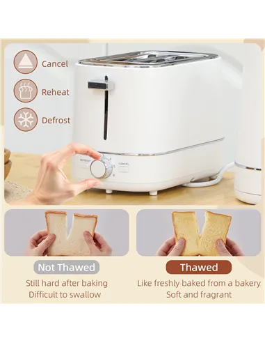 HOMCOM Kettle and Toaster Set, 1.7L 3000W Fast Boil Kettle & 2 Slice Toaster Kitchen Set with 6 Level Browning Controls, Defrost