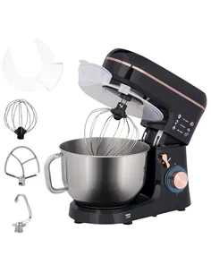 HOMCOM Stand Mixer, 5L Food Mixer for Baking, 6 Speeds and Pulse Setting, 1400W Cake Electric Kitchen Mixer with Dough Hook, Whi