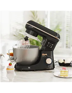HOMCOM 1300W Kitchen Stand Mixer, with Accessories - Black 2